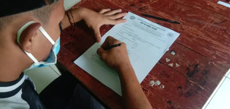 Dengan Protokol Kesehatan Ketat, Ponpes Darul Falah Gelar Ujian Semester Ganjil