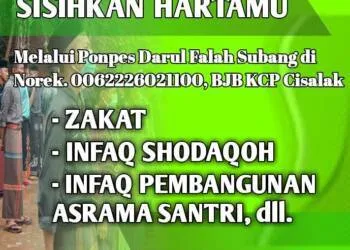 Berinfak Melalui Ponpes Darul Falah Cimanggu