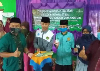 Diresmikan Ketua DPD HIPSI Subang, E-Money di Ponpes Darul Falah Cegah Pemborosan Uang Jajan