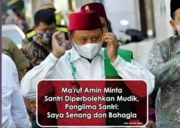 Panglima Santri Jabar Senang dan Gembira, Wapres Perbolehkan Santri Mudik