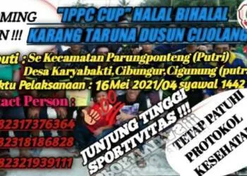 Dalam Rangka Halal Bihalal, Ikatan Pemuda Pemudi Cijolang (IPPC) Gelar Turnamen Bola Voly Se-Kecamatan