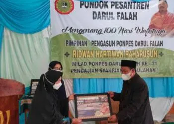 Ponpes Darul Falah Menggelar Acara Mengenang 100 Hari Wafatnya Almarhum Ustad Ridwan dan Milad Pondok Ke-21