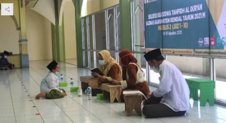 167 Santri Ikuti Seleksi Beasiswa Penghafal Al-Quran Oleh Baznas Kendal