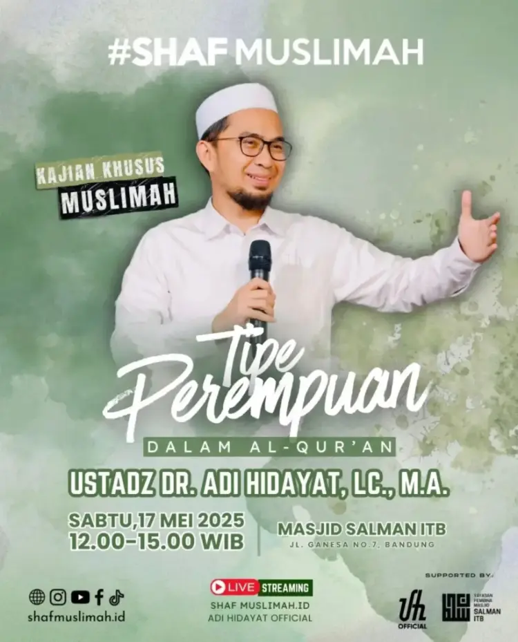 Tipe Perempuan dalam Al-Qur’an: Kajian Spesial bersama Ustadz Dr. Adi Hidayat