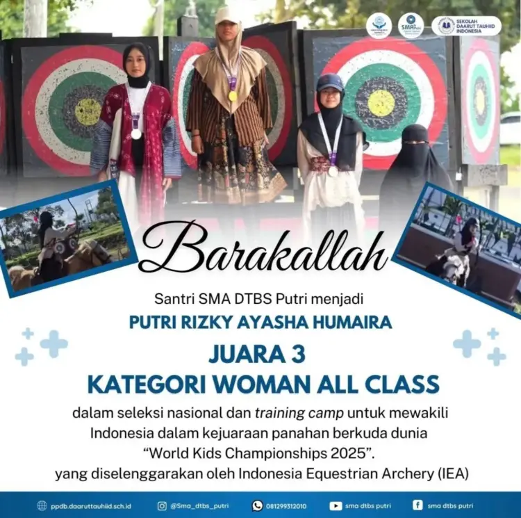 Santri DTBS Putri ke Ajang Dunia Usai Raih Juara Nasional